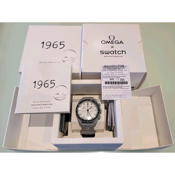 NWT 1965 Swatch x Omega Moonswatch Mission To The Moon 60th Anniversary Watch - Picture 1 of 2